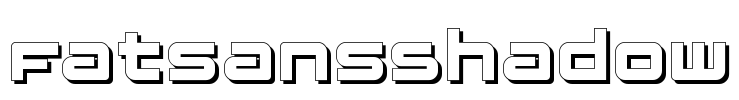 FatsansShadow Font Image