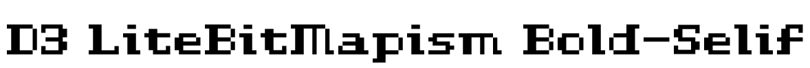 D3 LiteBitMapism Bold-Selif Font Image