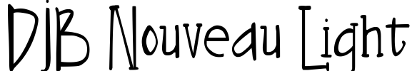 DJB Nouveau Light Font Image