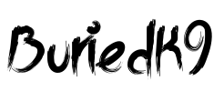 BuriedK9 Font Image