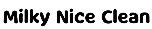 Milky Nice Clean Font Image