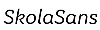 SkolaSans Font Image