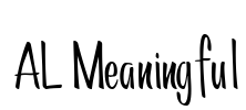 AL Meaningful Font Image