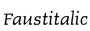 Faustitalic Font Image