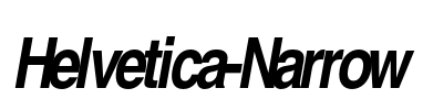 Helvetica-Narrow Font Image