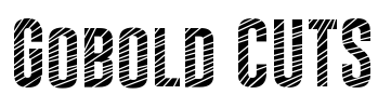 Gobold CUTS Font Image