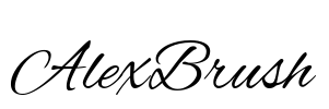 AlexBrush Font Image