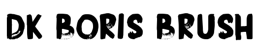 DK Boris Brush Font Image