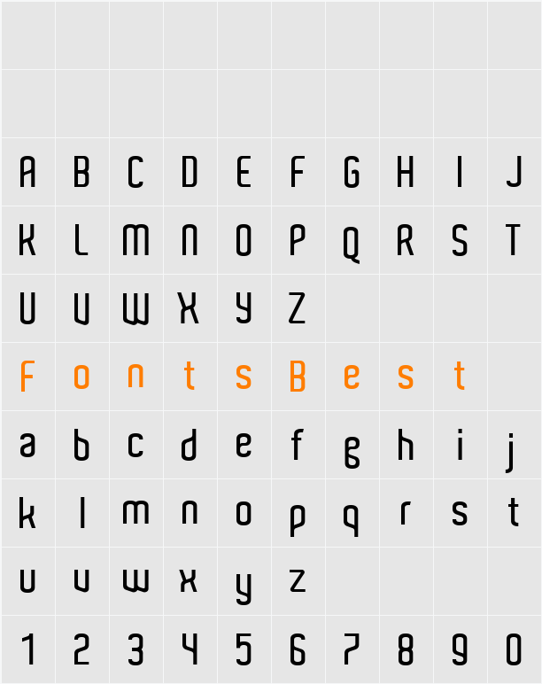 Aldo Character Map