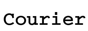 Courier Font Image