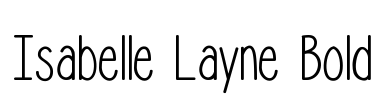 Isabelle Layne Bold Font Image