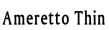 Ameretto Thin Font Image