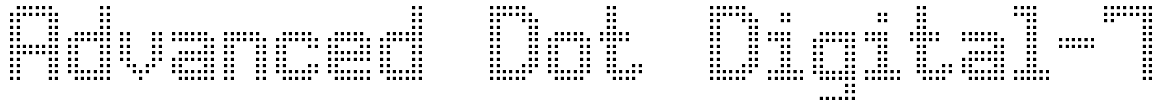 Advanced Dot Digital-7 Font Image