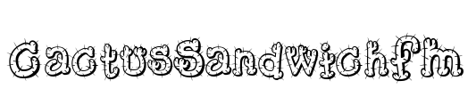 CactusSandwichFM Font Image