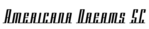 Americana Dreams SC Font Image