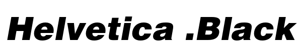 Helvetica .Black Font Image