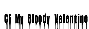 CF My Bloody Valentine Font Image