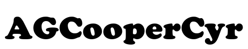 AGCooperCyr Font Image