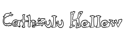 Cathzulu Hollow Font Image