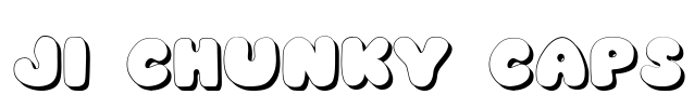 JI Chunky Caps Font Image