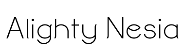 Alighty Nesia Font Image