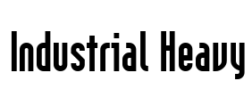 Industrial Heavy Font Image