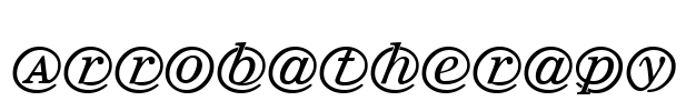 Arrobatherapy Font Image