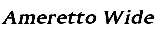 Ameretto Wide Font Image