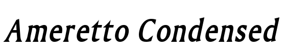 Ameretto Condensed Font Image