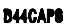 D44Caps Font Image