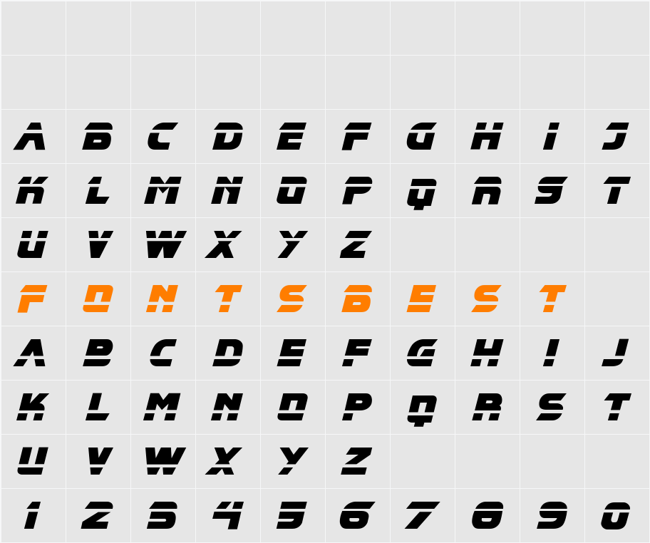 CCRunningWithScissors Character Map