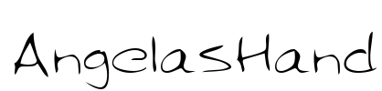 AngelasHand Font Image