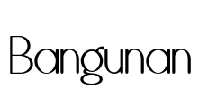 Bangunan Font Image