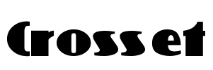 Crosset Font Image