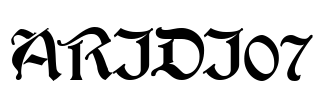 ARIDI07 Font Image