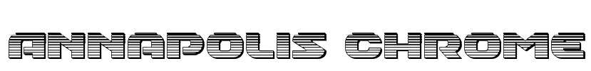 Annapolis Chrome Font Image