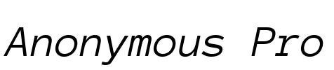 Anonymous Pro Font Image