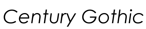 Century Gothic Font Image