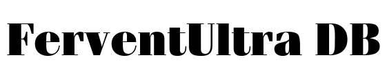 FerventUltra DB Font Image