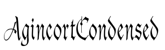 AgincortCondensed Font Image