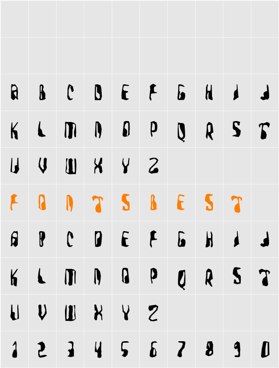 FarmersWrite Character Map