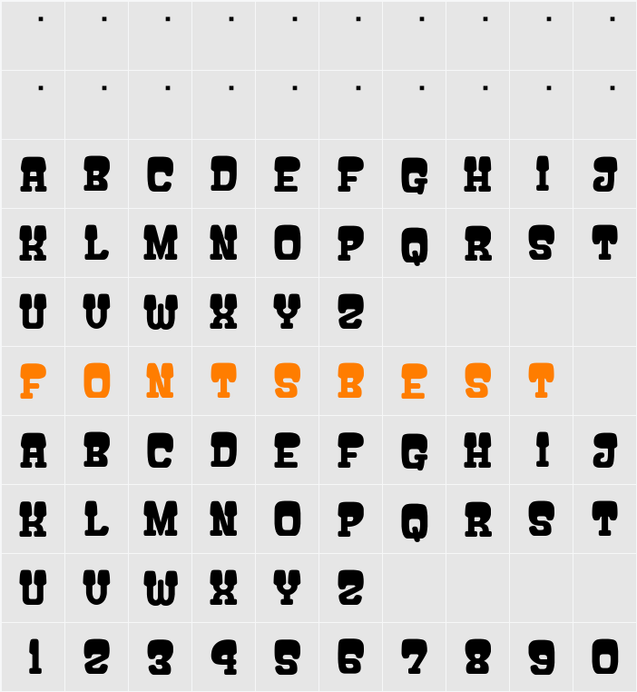 ATAMA-SERIF__G Character Map