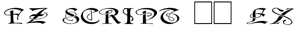 FZ SCRIPT 14 EX Font Image