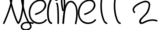 Melinett 2 Font Image