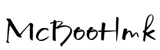 McBooHmk Font Image