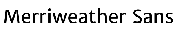 Merriweather Sans