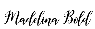 Madelina Bold Font Image