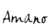 Amano Font Image