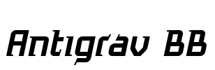 Antigrav BB Font Image