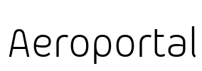 Aeroportal Font Image